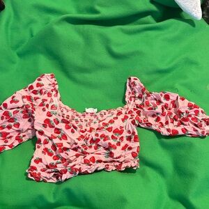 Betsy Johnson strawberry  skirt & top set!